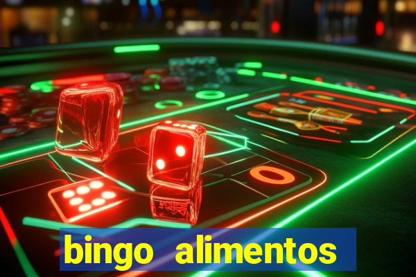 bingo alimentos para imprimir